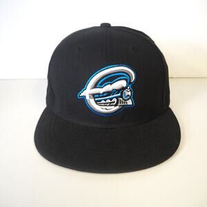 Syracuse Chiefs New Era 59Fifty 100% Wool Flat Brim Fitted Hat‎ Sz 7